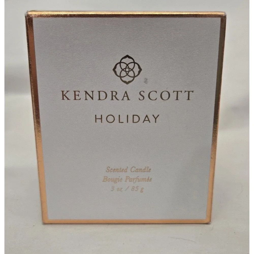 Kendra Scott Bougie‎ Scented Candle Soy Blend Single Wick 3oz Holiday New In Box